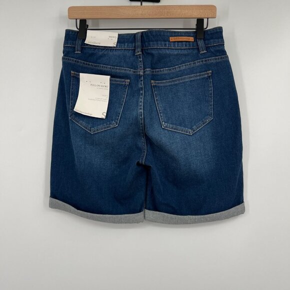 NWT Soft Surroundings Ultimate Denim Pull On Relaxed Short ultimate denim woman’ - Picture 6 of 12
